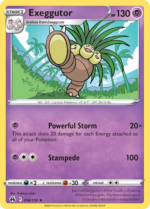 Exeggutor, Crown Zenith 058/159