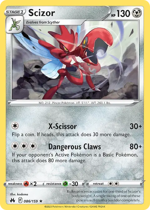 Scizor, Crown Zenith 086/159