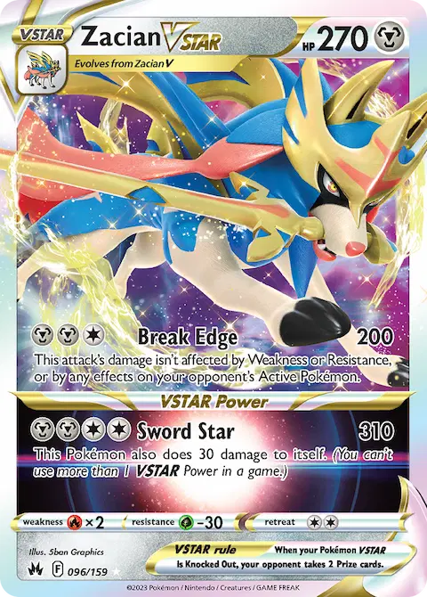 Zacian VSTAR, Crown Zenith 096/159