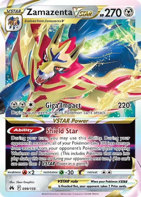 Zamazenta VSTAR, Crown Zenith 099/159