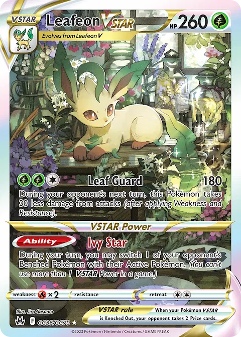Leafeon VSTAR, Crown Zenith Galarian Gallery GG35