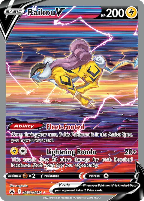 Raikou V, Crown Zenith Galarian Gallery GG41