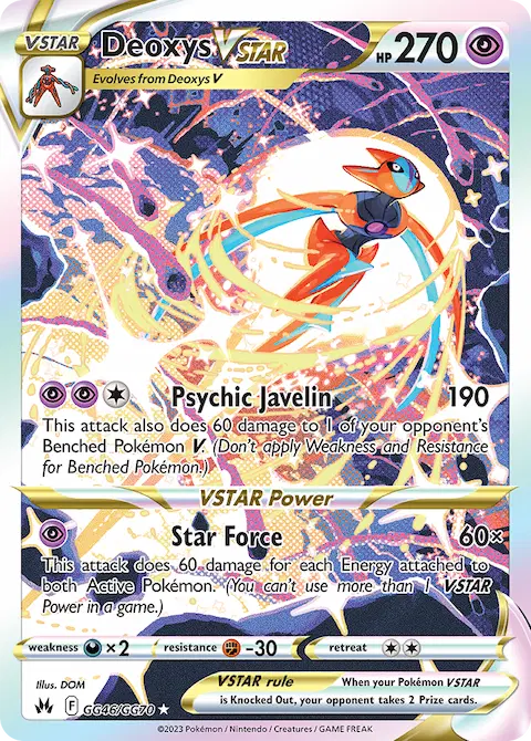 Deoxys VSTAR, Crown Zenith Galarian Gallery GG46