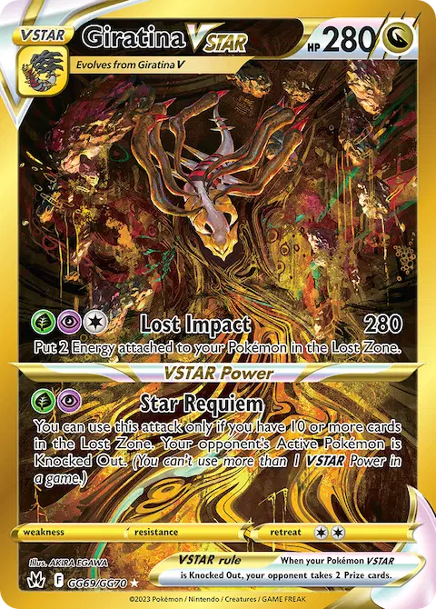 Giratina VSTAR, Crown Zenith Galarian Gallery GG69