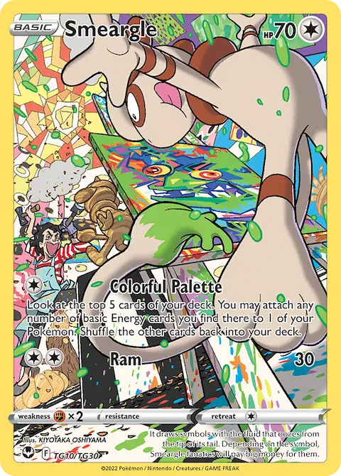 Smeargle, Silver Tempest Trainer Gallery TG10