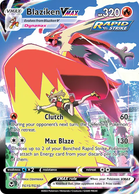 Blaziken VMAX, Silver Tempest Trainer Gallery TG15