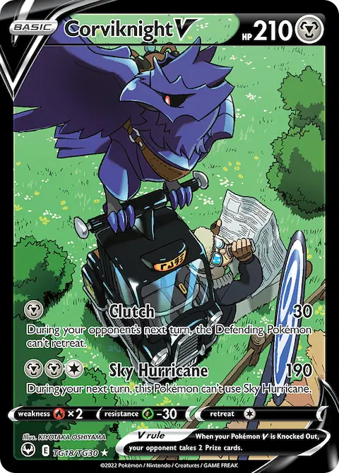 Corviknight V, Silver Tempest Trainer Gallery TG18