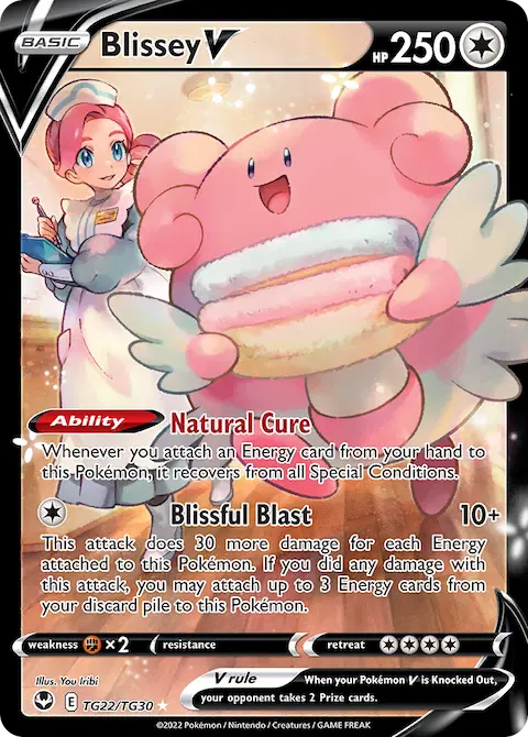 Blissey V, Silver Tempest Trainer Gallery TG22