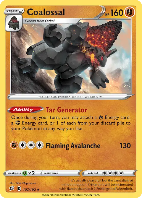 Coalossal, Rebel Clash 107/192