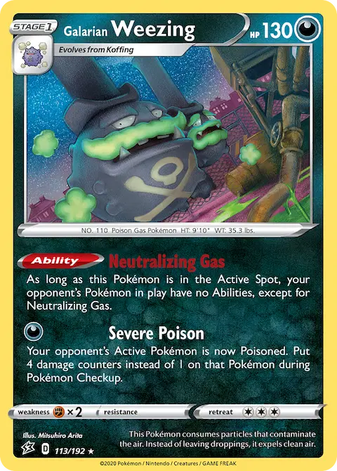 Galarian Weezing, Rebel Clash 113/192