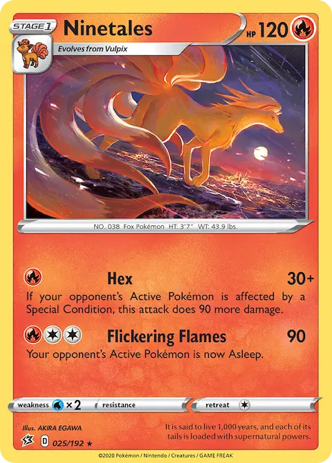Ninetales, Rebel Clash 25/192