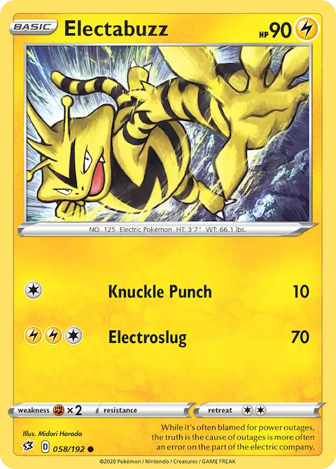 Electabuzz, Rebel Clash 58/192