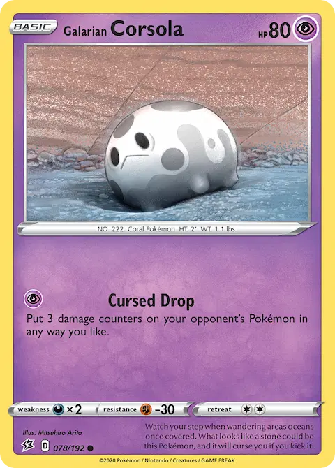 Galarian Corsola, Rebel Clash 78/192