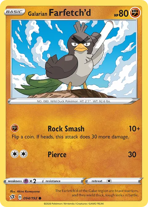 Galarian Farfetch'd, Rebel Clash 94/192