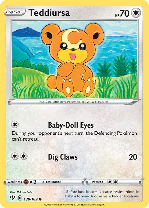 Teddiursa, Darkness Ablaze 138/189