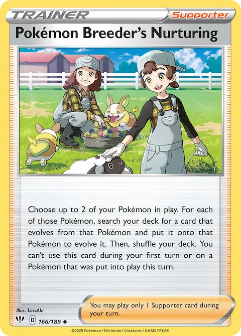 Pokémon Breeder's Nurturing, Darkness Ablaze 166/189