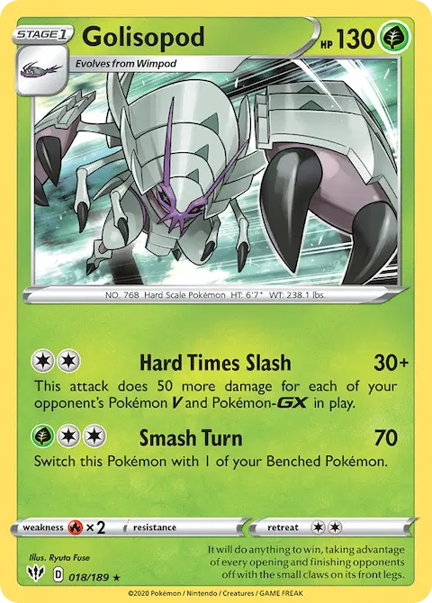 Golisopod, Darkness Ablaze 18/189