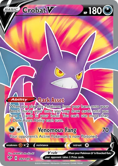 Crobat V, Darkness Ablaze 182/189