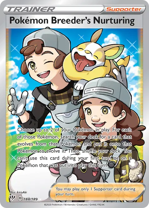 Pokémon Breeder's Nurturing, Darkness Ablaze 188/189