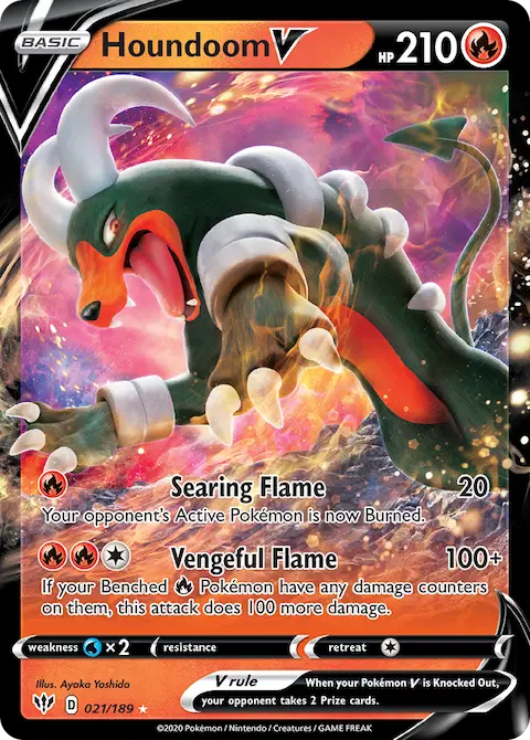 Houndoom V, Darkness Ablaze 21/189