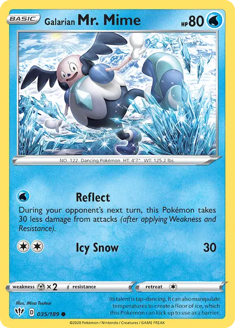 Galarian Mr. Mime, Darkness Ablaze 35/189