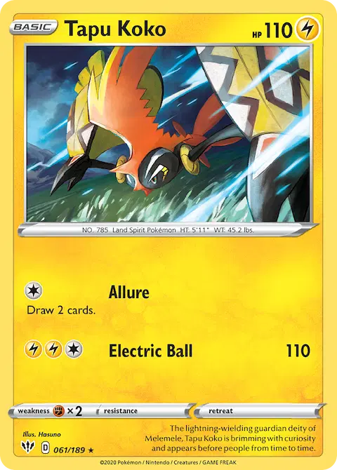 Tapu Koko, Darkness Ablaze 61/189