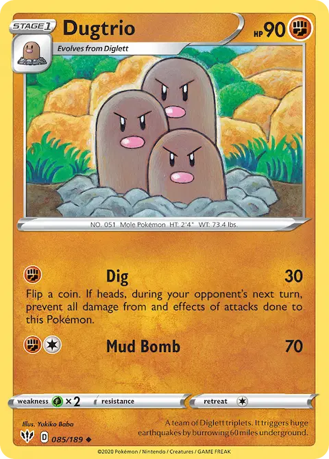 Dugtrio, Darkness Ablaze 85/189