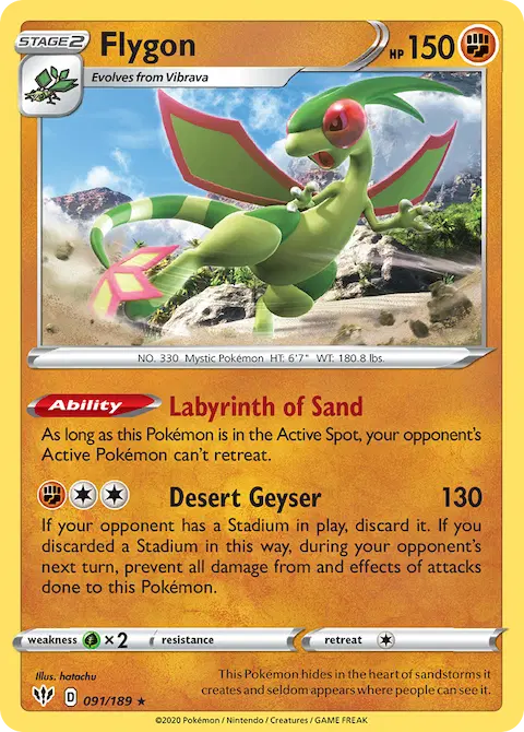 Flygon, Darkness Ablaze 91/189