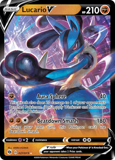 Lucario V, Champion's Path 27/73