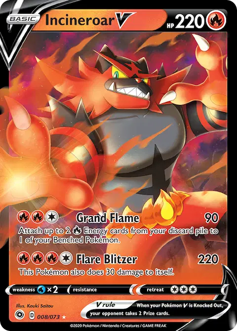 Incineroar V, Champion's Path 8/73