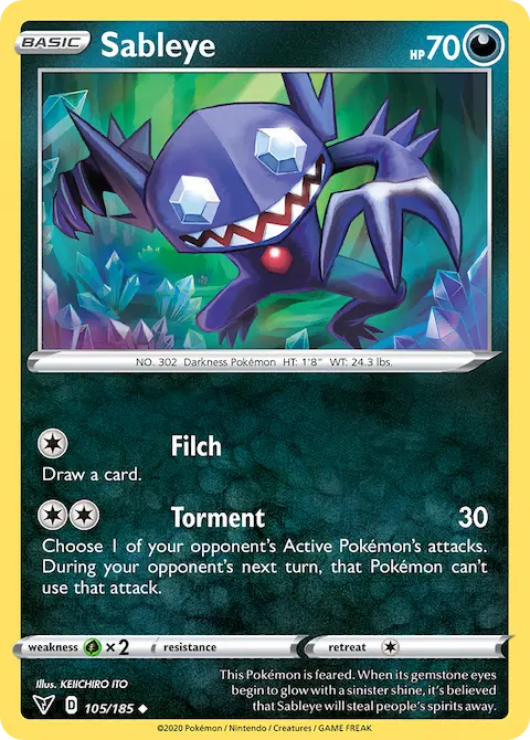 Sableye, Vivid Voltage 105/185