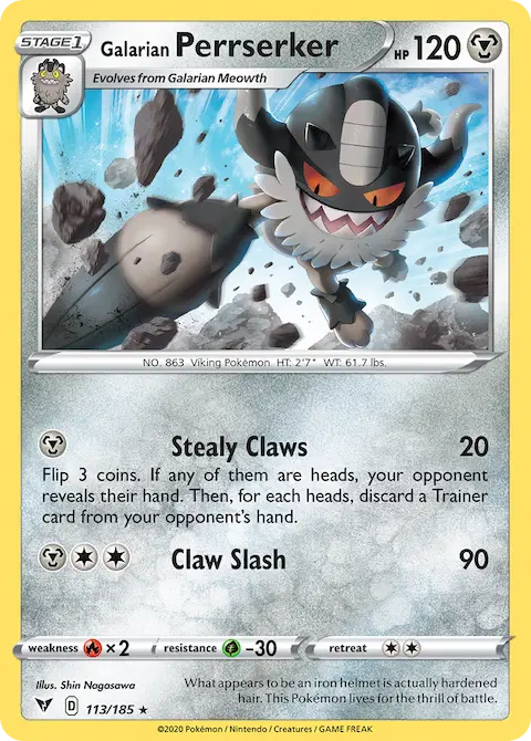 Galarian Perrserker, Vivid Voltage 113/185