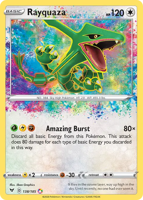 Rayquaza, Vivid Voltage 138/185
