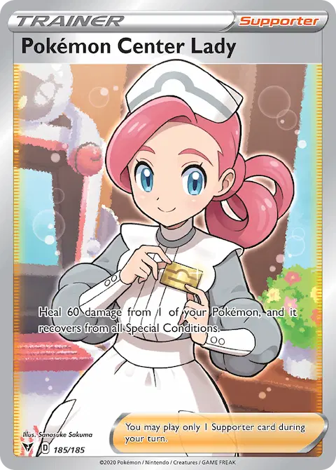 Pokémon Center Lady, Vivid Voltage 185/185