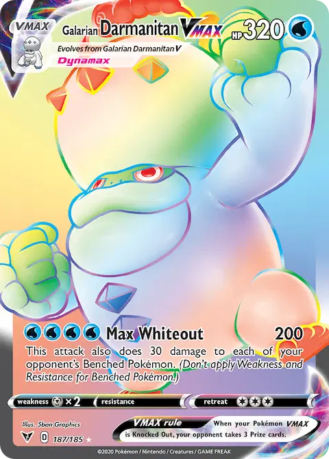 Galarian Darmanitan VMAX, Vivid Voltage 187/185