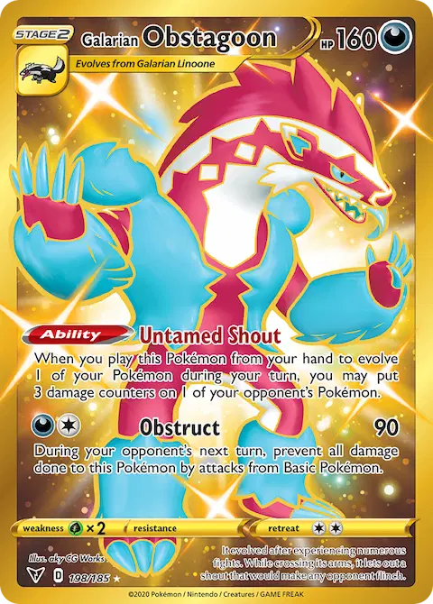 Galarian Obstagoon, Vivid Voltage 198/185