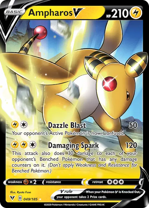 Ampharos V, Vivid Voltage 49/185