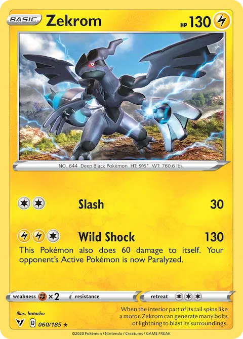 Zekrom, Vivid Voltage 60/185