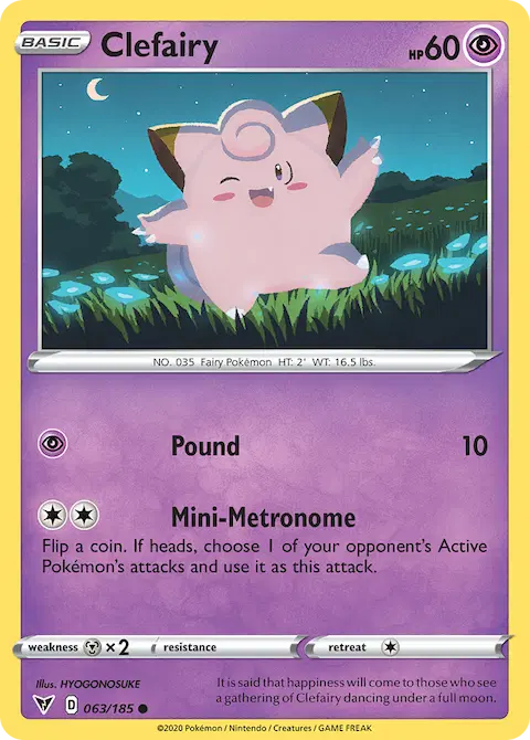 Clefairy, Vivid Voltage 63/185