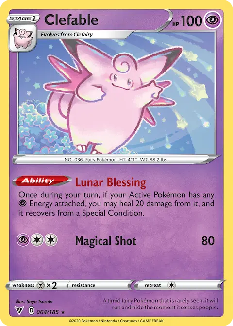 Clefable, Vivid Voltage 64/185