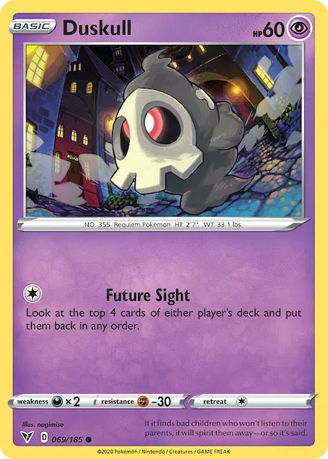 Duskull, Vivid Voltage 69/185