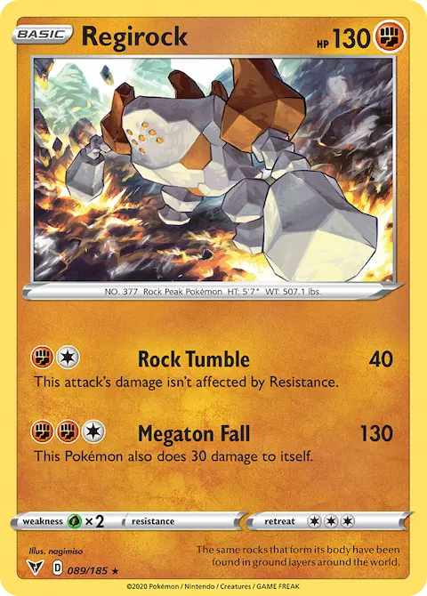 Regirock, Vivid Voltage 89/185