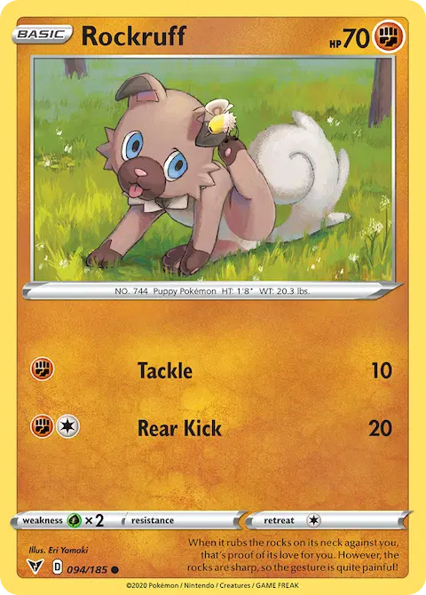 Rockruff, Vivid Voltage 94/185
