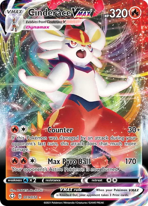 Cinderace VMAX, Shining Fates 19/72