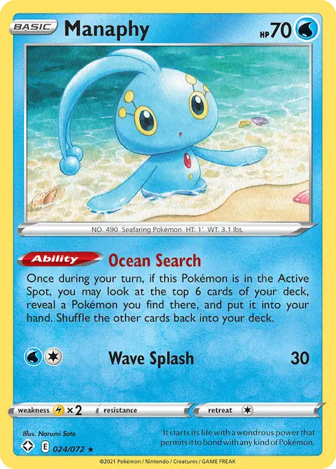 Manaphy, Shining Fates 24/72