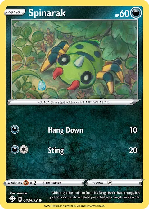 Spinarak, Shining Fates 43/72