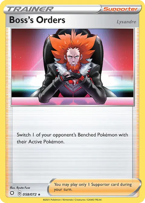 Boss's Orders (Lysandre), Shining Fates 58/72