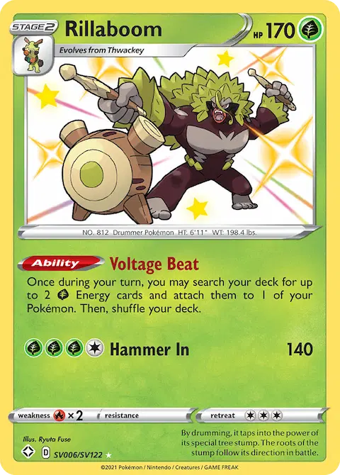 Rillaboom, Shining Fates Shiny Vault SV006