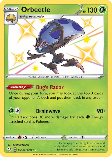 Orbeetle, Shining Fates Shiny Vault SV009