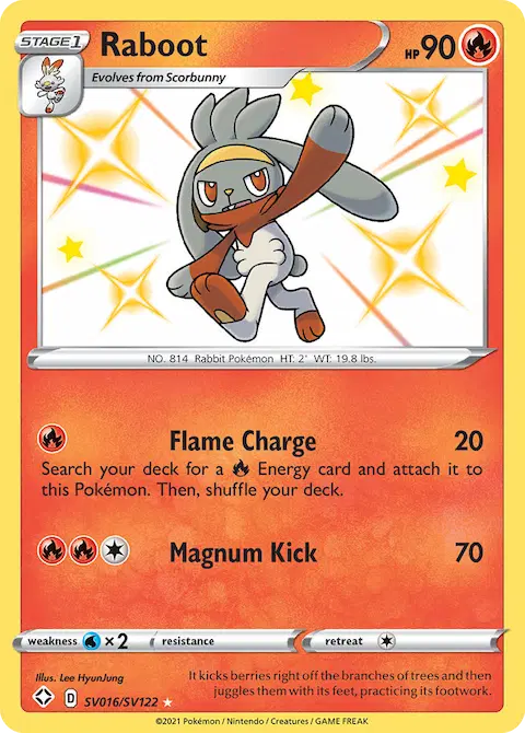 Raboot, Shining Fates Shiny Vault SV016